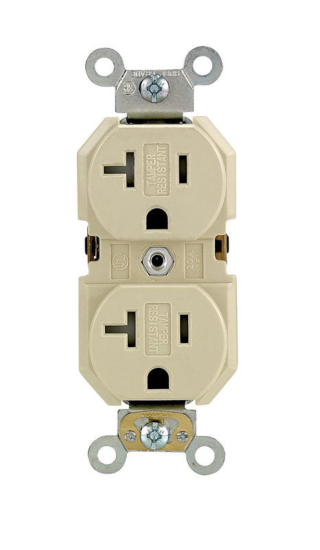 LEVITON - Leviton 20 amps 125 V Duplex Ivory Outlet 5-20R 1 pk [TBR20-00I]