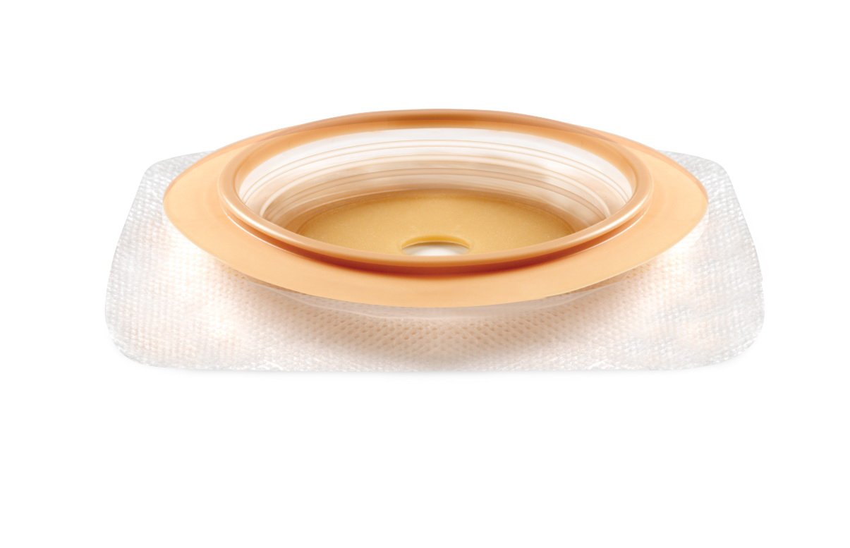 ConvaTec - Ostomy Barrier Natura™ Trim to Fit Durahesive® Adhesive 1-3/4 Inch Flange Green Code System Hydrocolloid 1/2 to 3/4 Inch Opening [10/BX]