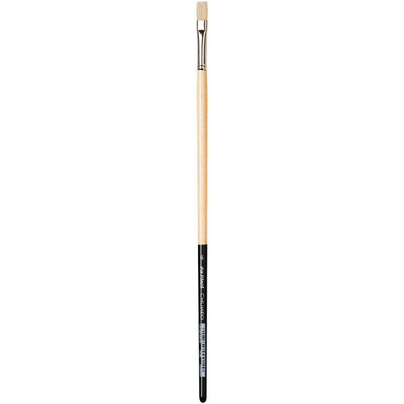 CHUNEO Synthetic Hog Bristle, Oil, Flat, Series 7129, Size 6