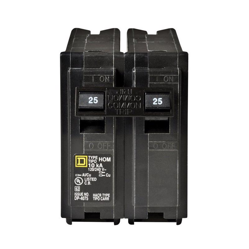 SQUARE D - Square D HomeLine 25 amps Surge 2-Pole Circuit Breaker