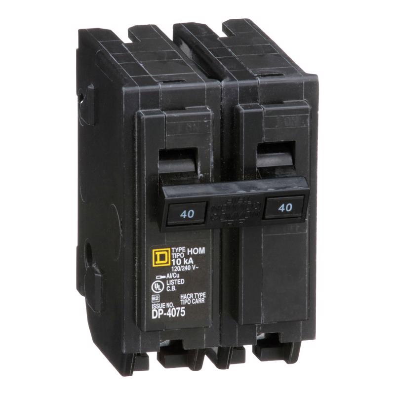 SQUARE D - Square D HomeLine 40 amps Surge 2-Pole Circuit Breaker