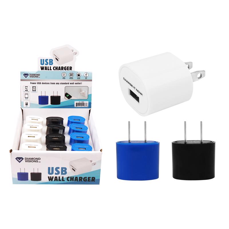 DIAMOND VISIONS - Diamond Visions USB Wall Charger 1 pk - Case of 12