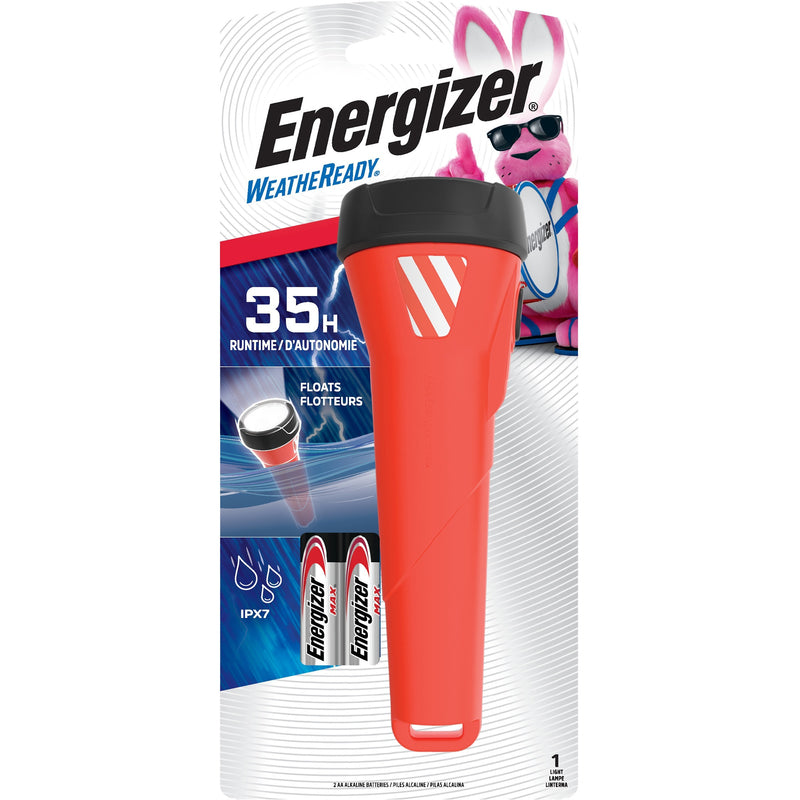 ENERGIZER - Energizer Weatheready 75 lm Black/Red LED Flashlight AA Battery