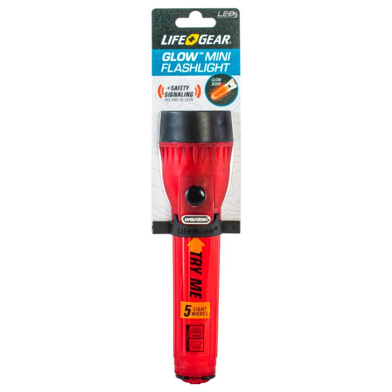 LIFE+GEAR - Life+Gear Glow 8 lm Red LED Flashlight LR44 Battery