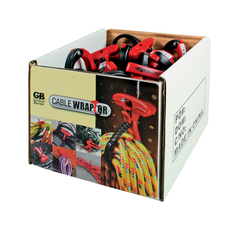 GARDNER BENDER - Gardner Bender 1-1/2 in. D X 1.5 in. L Black/Red Plastic Cable Organizer
