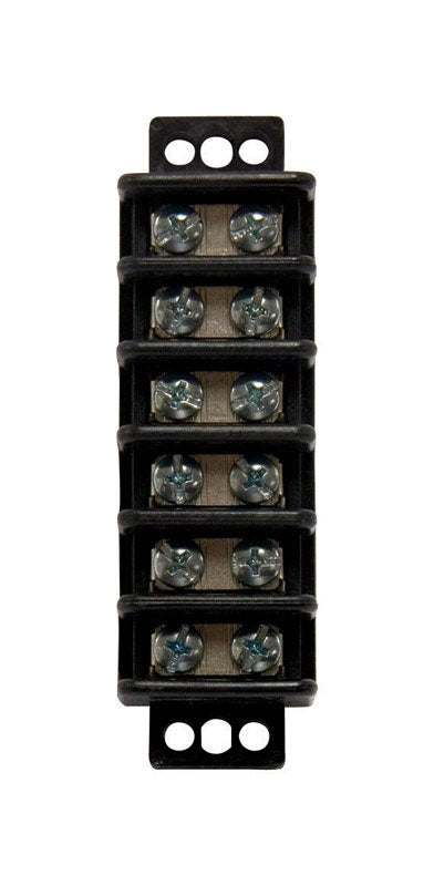 GARDNER BENDER - Gardner Bender 22-10 Ga. Insulated Wire Terminal Block Black 1 pk [GTB-406]