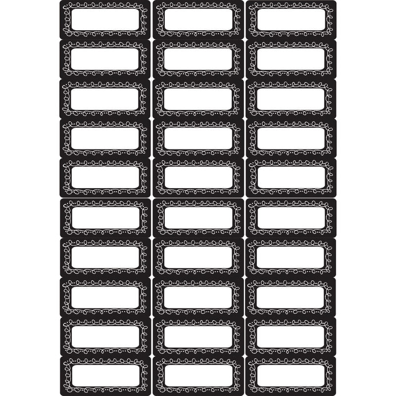ASHLEY PRODUCTIONS - Die-Cut Magnetic Foam Chalk Loop Labels/Nameplates, 30 Per Pack, 3 Packs