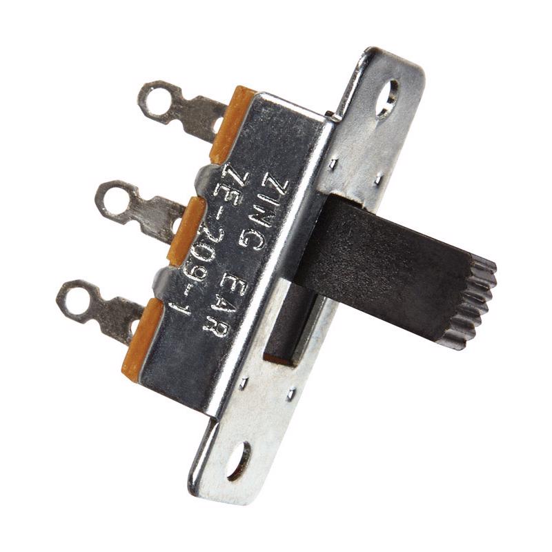 JANDORF - Jandorf 6 amps Single Pole Slide Appliance Switch Black/Silver 1 pk [61022]