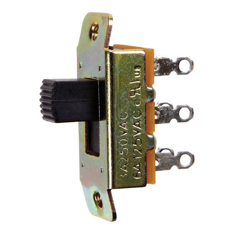 JANDORF - Jandorf 6 amps Double Pole Slide Appliance Switch Black/Silver 1 pk