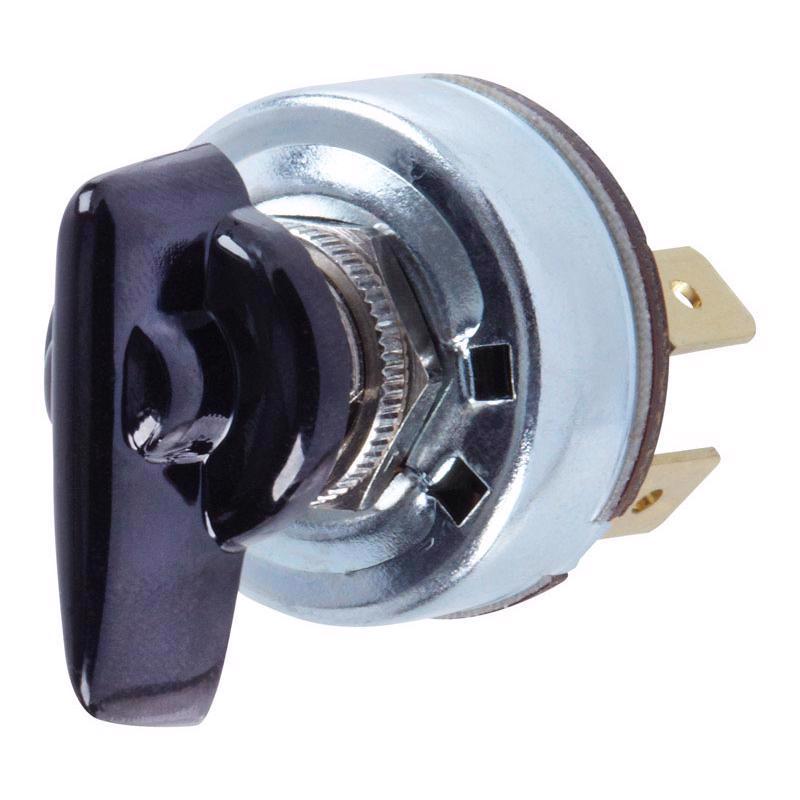 JANDORF - Jandorf 4 amps Single Pole Rotary Appliance Switch Black/Silver 1 pk [61034]