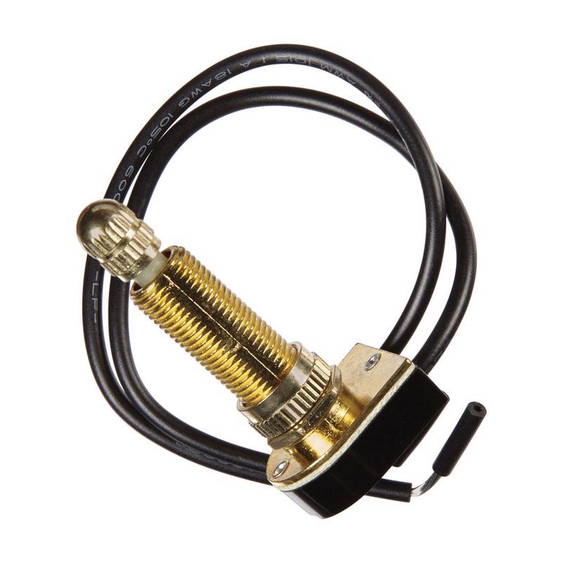 JANDORF - Jandorf 6 amps Single Pole Rotary Appliance Switch Brass 1 pk