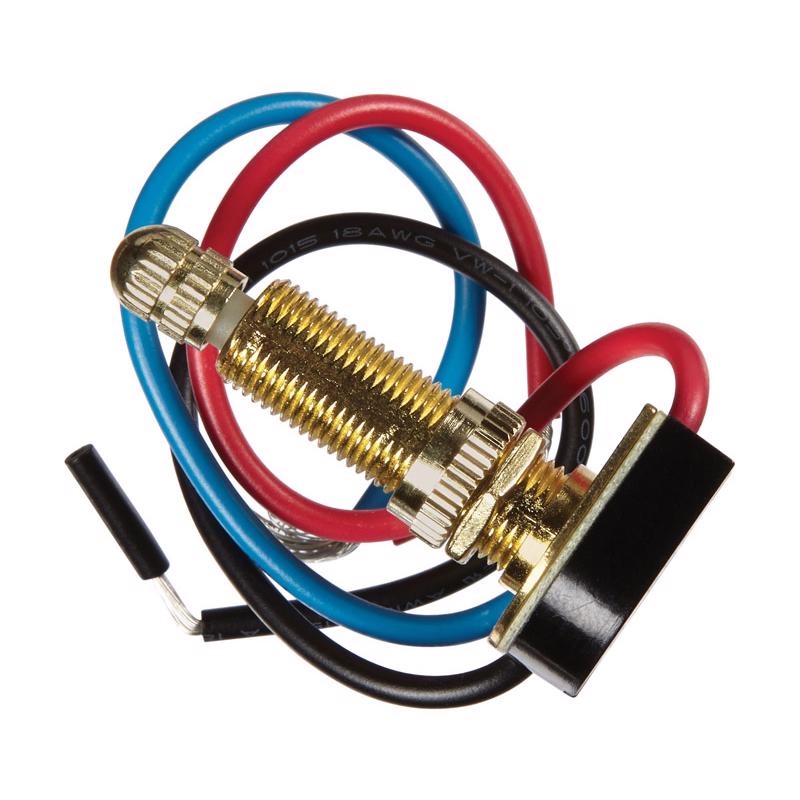 JANDORF - Jandorf 6 amps Single Pole or 3-way Rotary Appliance Switch Brass 1 pk [61214]