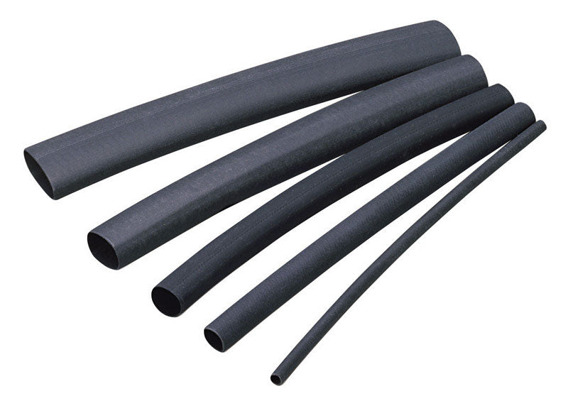 GARDNER BENDER - Gardner Bender 3/8 in. D Heat Shrink Tubing Black 3 pk