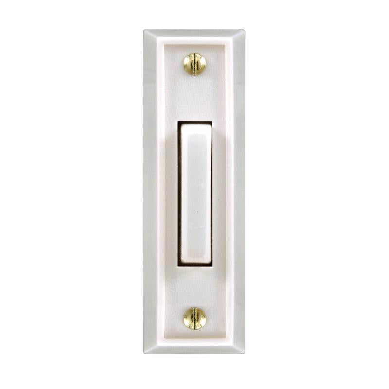 HEATH ZENITH - Heath Zenith White Plastic Wired Pushbutton Doorbell