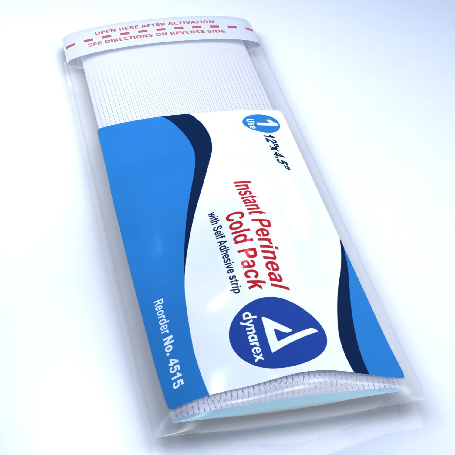 Dynarex - Instant Cold Pack Dynarex® Perineal One Size Fits Most 4-1/2 X 12 Inch Plastic / Calcium Ammonium Nitrate / Water Disposable [24/CS]