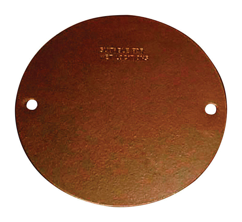 SIGMA ENGINEERED SOLUTIONS - Sigma Engineered Solutions Round Steel Flat Box Cover [14241BR]