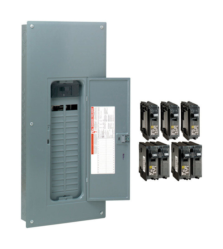 SQUARE D - Square D HomeLine 200 amps 120/240 V 30 space 60 circuits Wall Mount Main Breaker Load Center [HOM3060M200PCVP]