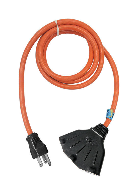 PROJEX - Projex Indoor 10 ft. L Orange Extension Cord 12/3