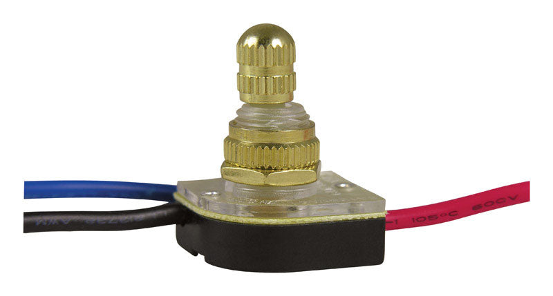 GARDNER BENDER - Gardner Bender 6 amps Rotary Switch Brass 1 pk