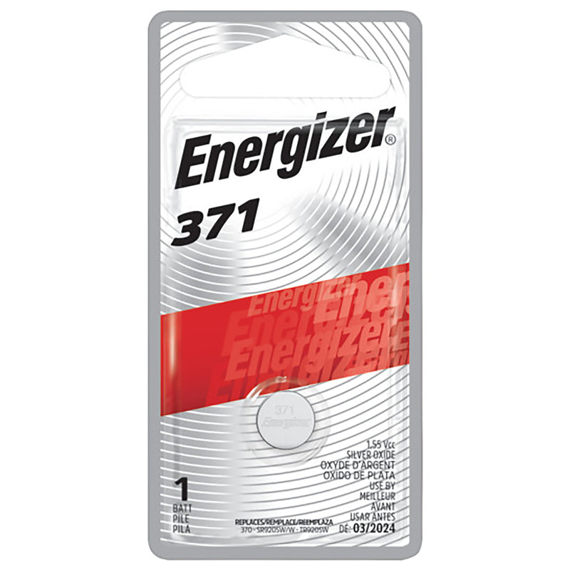 ENERGIZER - Energizer Silver Oxide 370/371 1.55 V 0.03 Ah Electronic/Watch Battery 1 pk