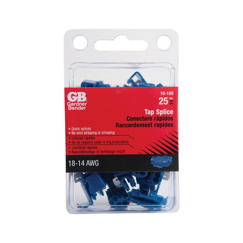 GARDNER BENDER - Gardner Bender 18-14 AWG Tap Splice Connector Blue 25 pk