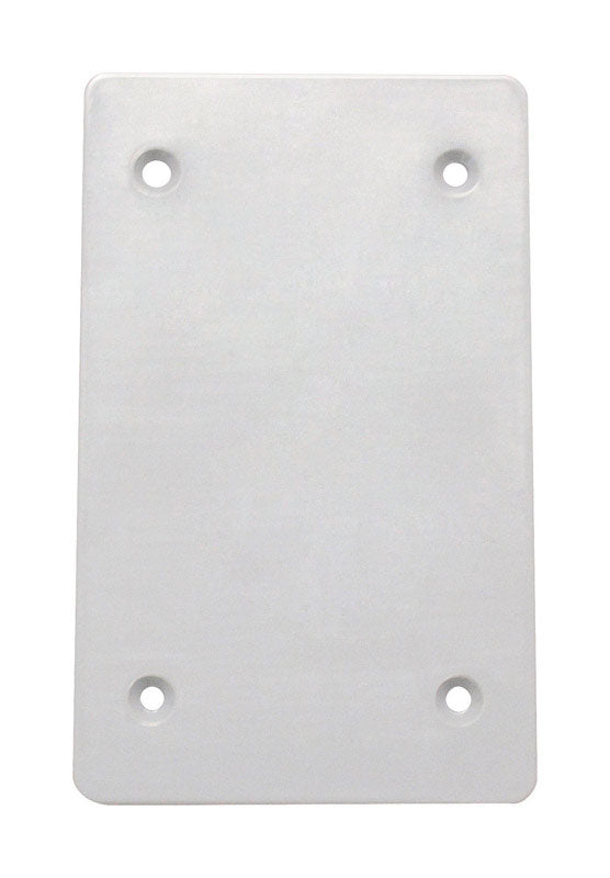 SIGMA ENGINEERED SOLUTIONS - Sigma Engineered Solutions Rectangle Plastic 1 gang Flat Box Cover [14150WH]