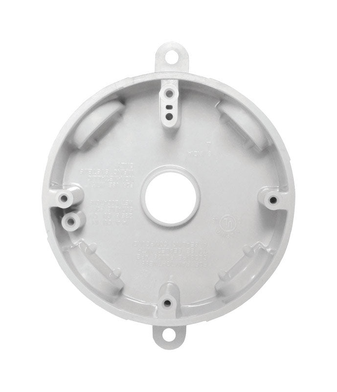 SIGMA ENGINEERED SOLUTIONS - Sigma Engineered Solutions New Work 14.8 cu in Round Plastic Outlet Box White