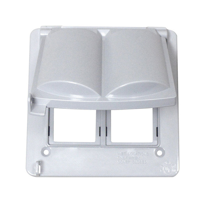 SIGMA ENGINEERED SOLUTIONS - Sigma Engineered Solutions Square Plastic 2 gang Universal Cover [14180WH]