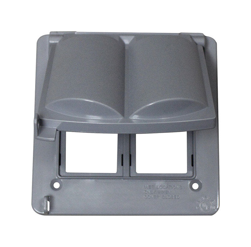SIGMA ENGINEERED SOLUTIONS - Sigma Engineered Solutions Square Plastic 2 gang Universal Cover [14180]