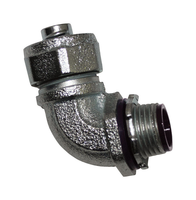 SIGMA ENGINEERED SOLUTIONS - Sigma Engineered Solutions 3/4 in. D Zinc-Plated Iron 90 Degree Connector For Liquid Tight 1 pk