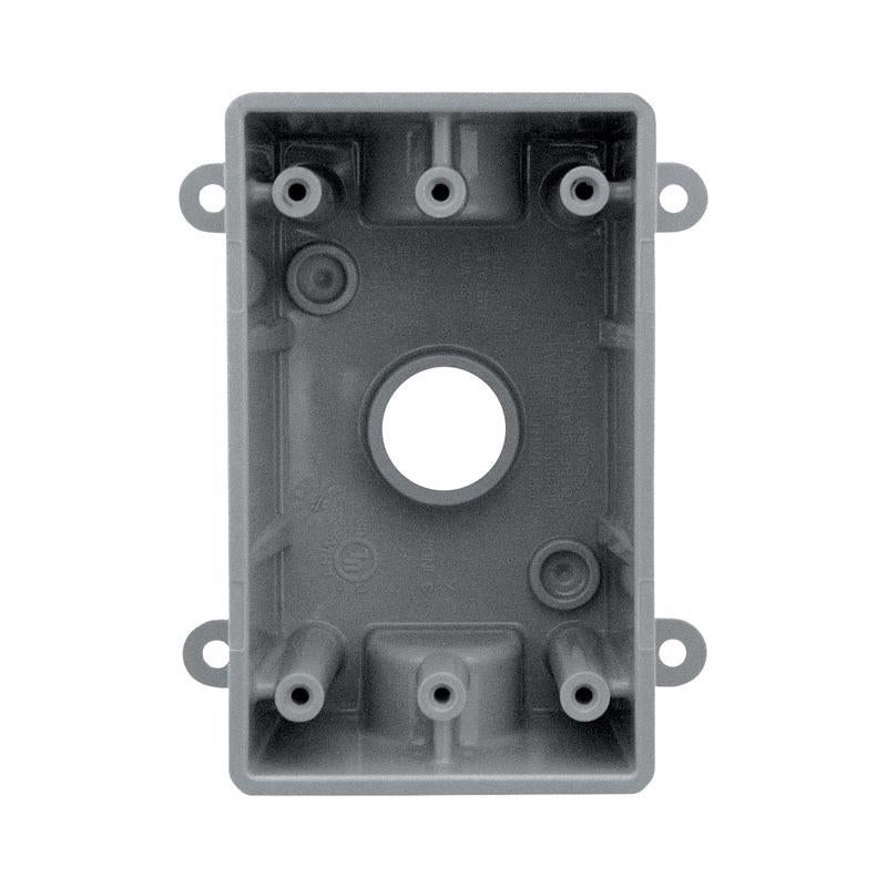 SIGMA ENGINEERED SOLUTIONS - Sigma Engineered Solutions New Work 16.3 cu in Rectangle Plastic 1 gang Weatherproof Box Gray