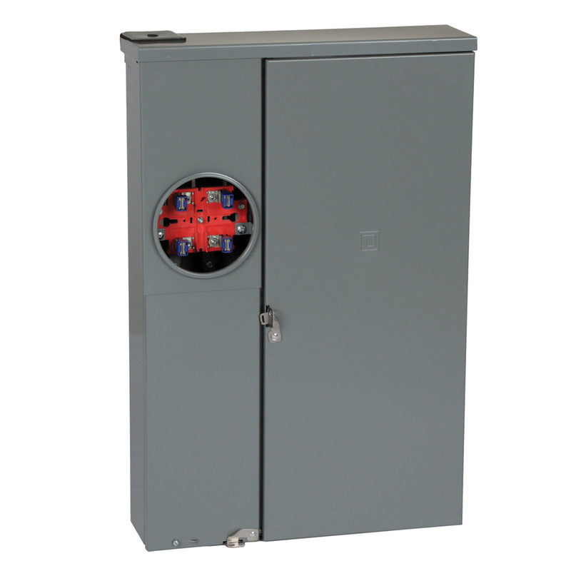 SQUARE D - Square D HomeLine 200 amps 120/240 V 30 space 42 circuits Surface Mount Meter Breaker Load Center