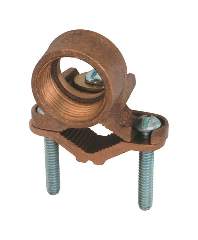 SIGMA ENGINEERED SOLUTIONS - Sigma Engineered Solutions ProConnex 1 in. Bronze Ground Clamp with Hub 1 pk