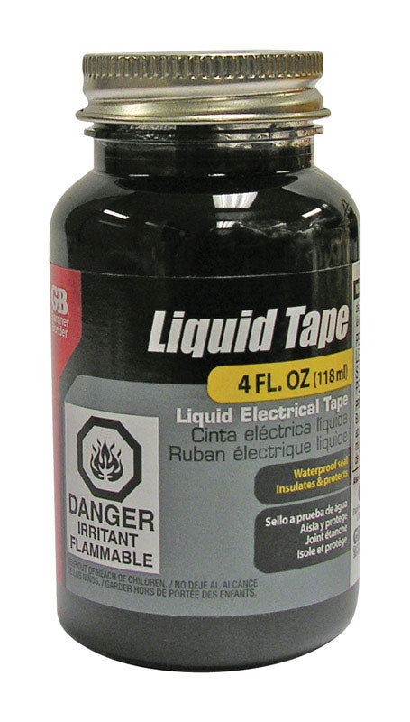 GARDNER BENDER - Gardner Bender Liquid Tape 2.0 in. W Black Rubber Liquid Electrical Tape 4 oz
