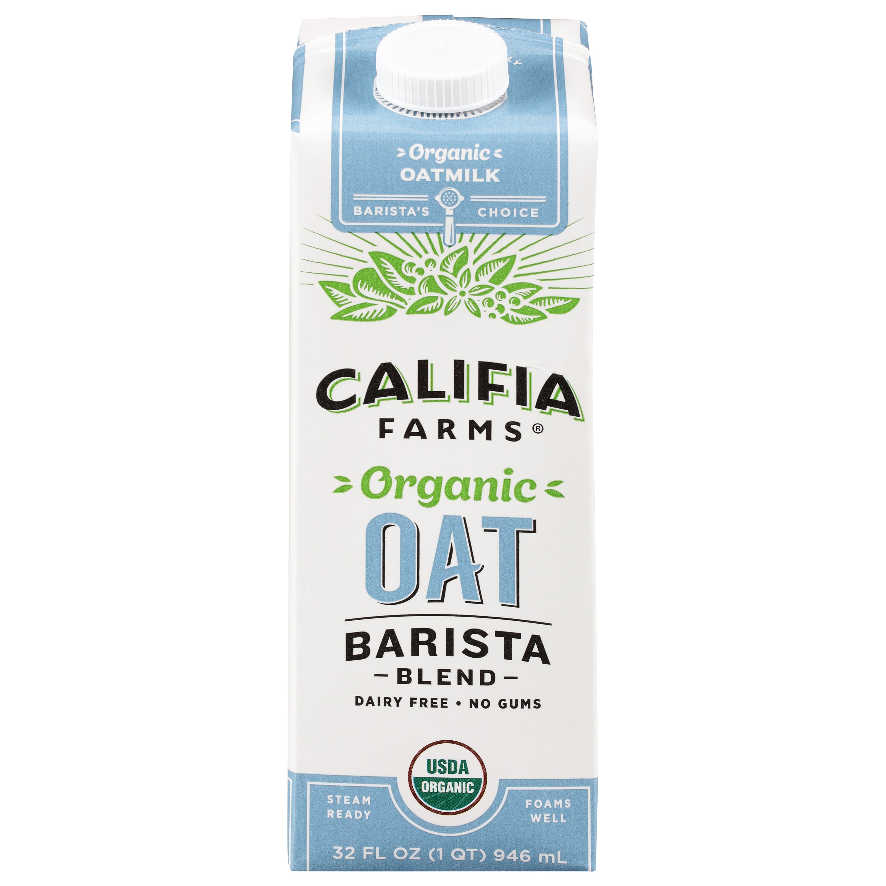 Califia Farms Organic Barista Blend Oatmilk 32 fl oz - Case of 6