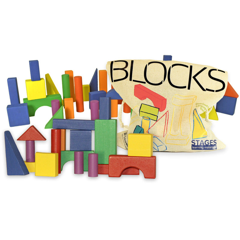 STAGES LEARNING MATERIALS - Sensory Builder Blocks, Set of 50