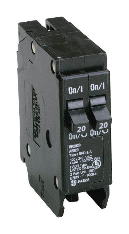 CUTLER HAMMER - Eaton Cutler-Hammer 20/20 amps Tandem 2-Pole Circuit Breaker [BR2020]
