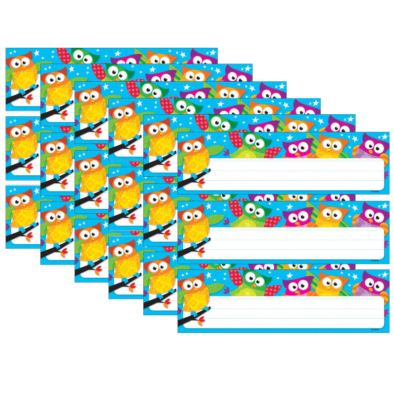 TREND - Owl-Stars!® Desk Toppers® Name Plates, 36 Per Pack, 6 Packs
