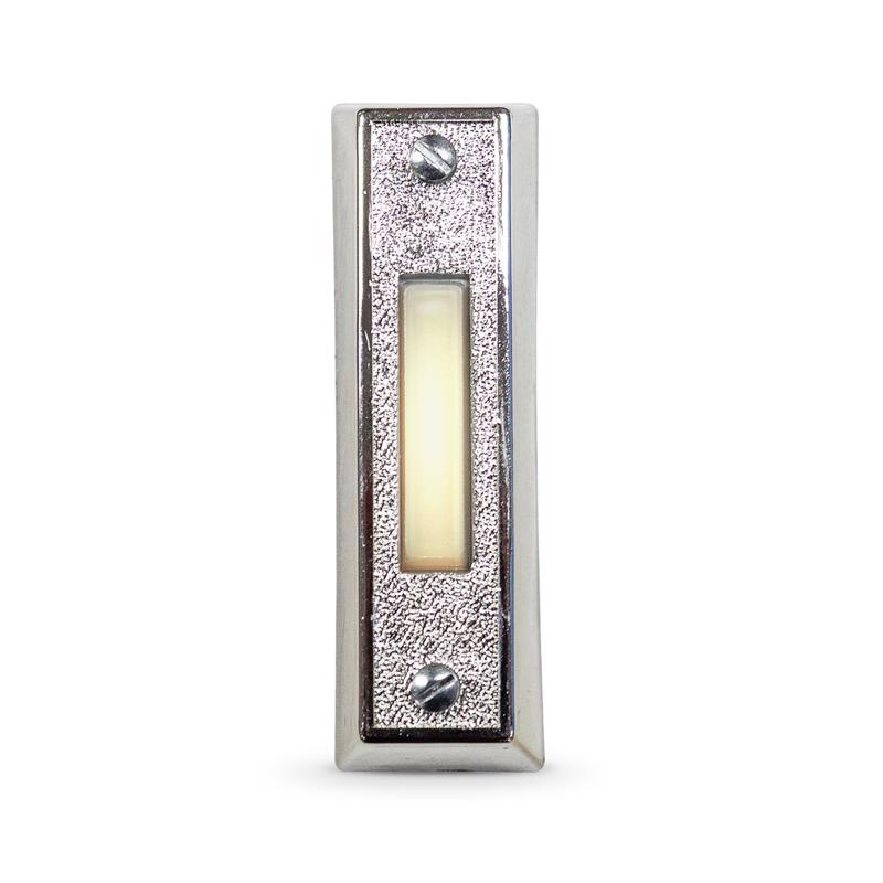HEATH ZENITH - Heath Zenith Silver Plastic Wired Pushbutton Doorbell