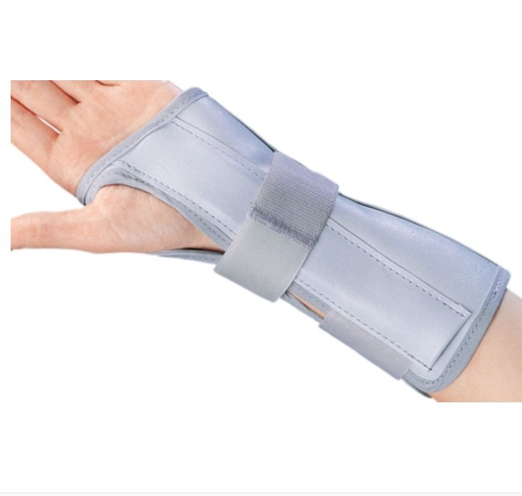 DJO - Wrist / Forearm Brace ProCare® Universal Aluminum / Flannelette / Nylon Right Hand Black / Blue One Size Fits Most [1/EA]