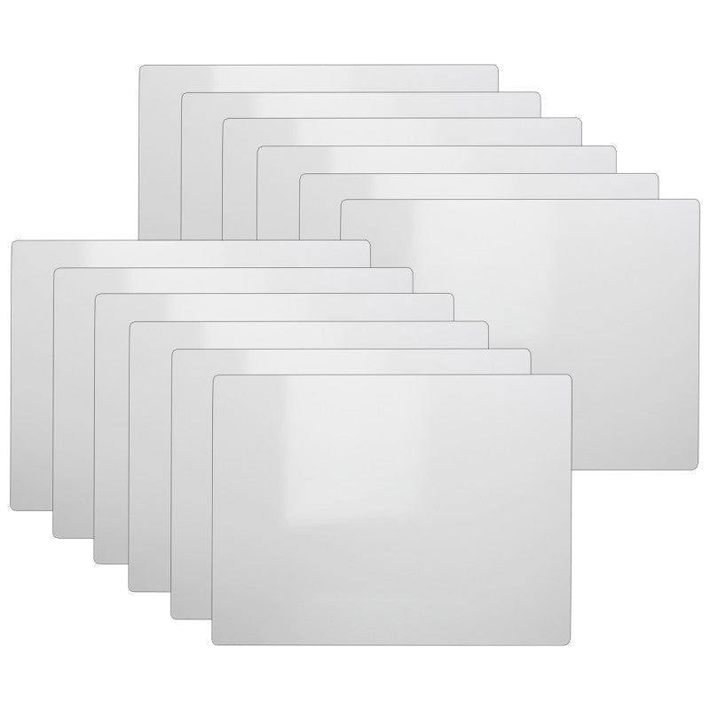 FLIPSIDE PRODUCTS - Two-Sided Dry Erase Board, 5" x 7", White, Pack of 12