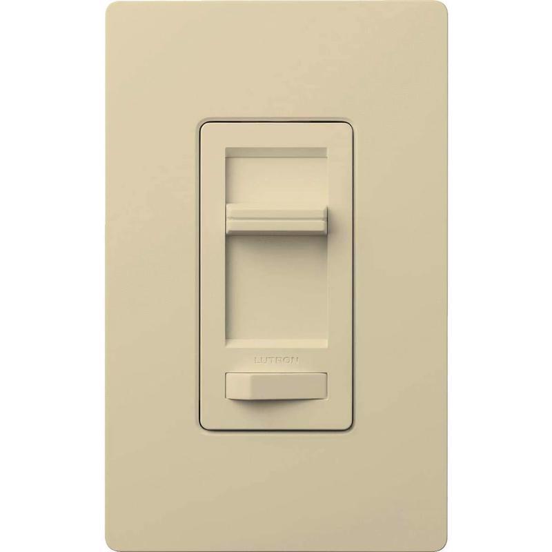 LUTRON - Lutron Ivory 150W for CFL and LED / 600W for incandescent and halogen W 3-Way Dimmer Switch 1 pk