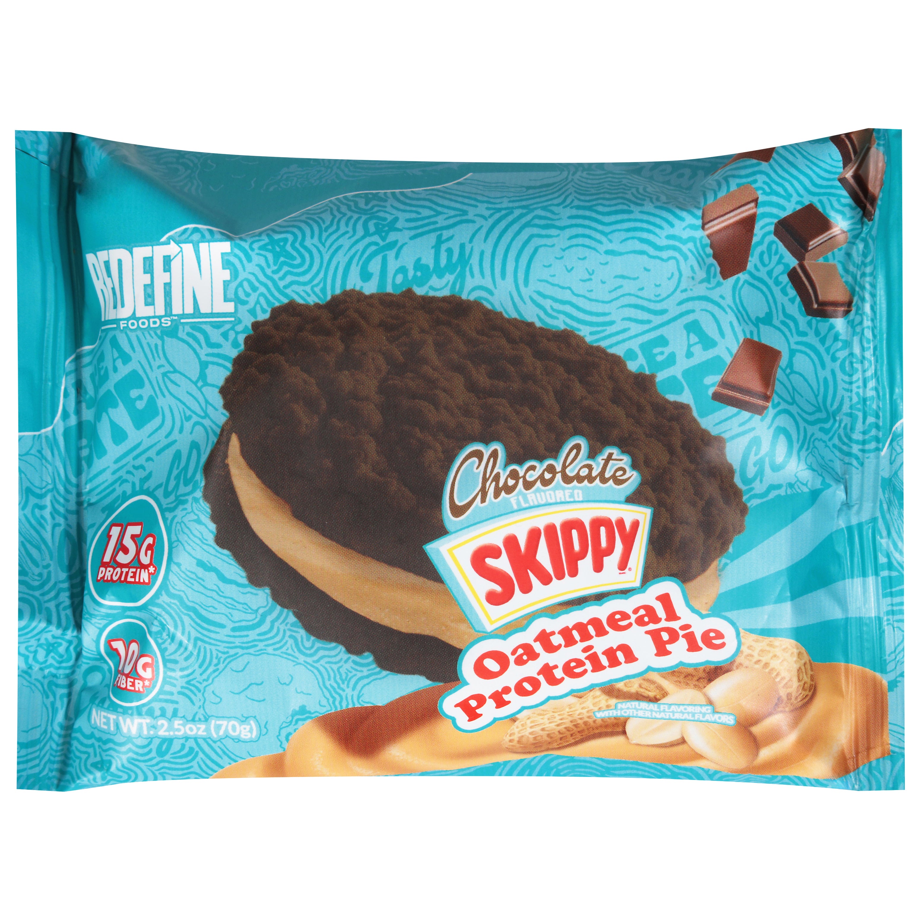 Redefine Foods Skippy Chocolate Flavored Oatmeal Protein Pie 2.5 oz - Case of 8