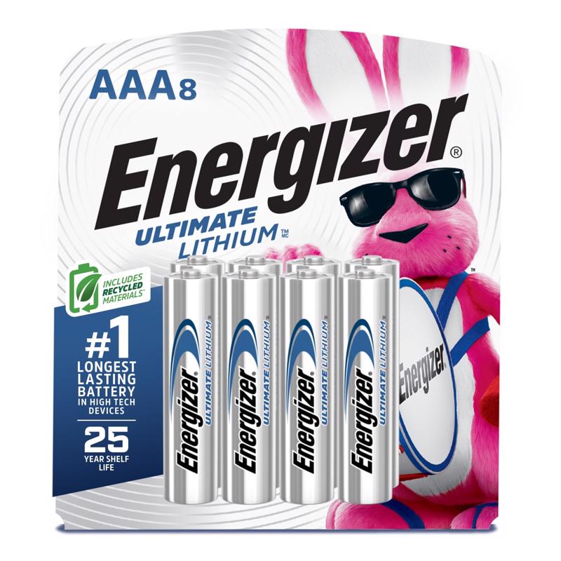 ENERGIZER - Energizer Ultimate Performance Lithium AAA 1.5 V 1.2 Ah Battery 8 pk