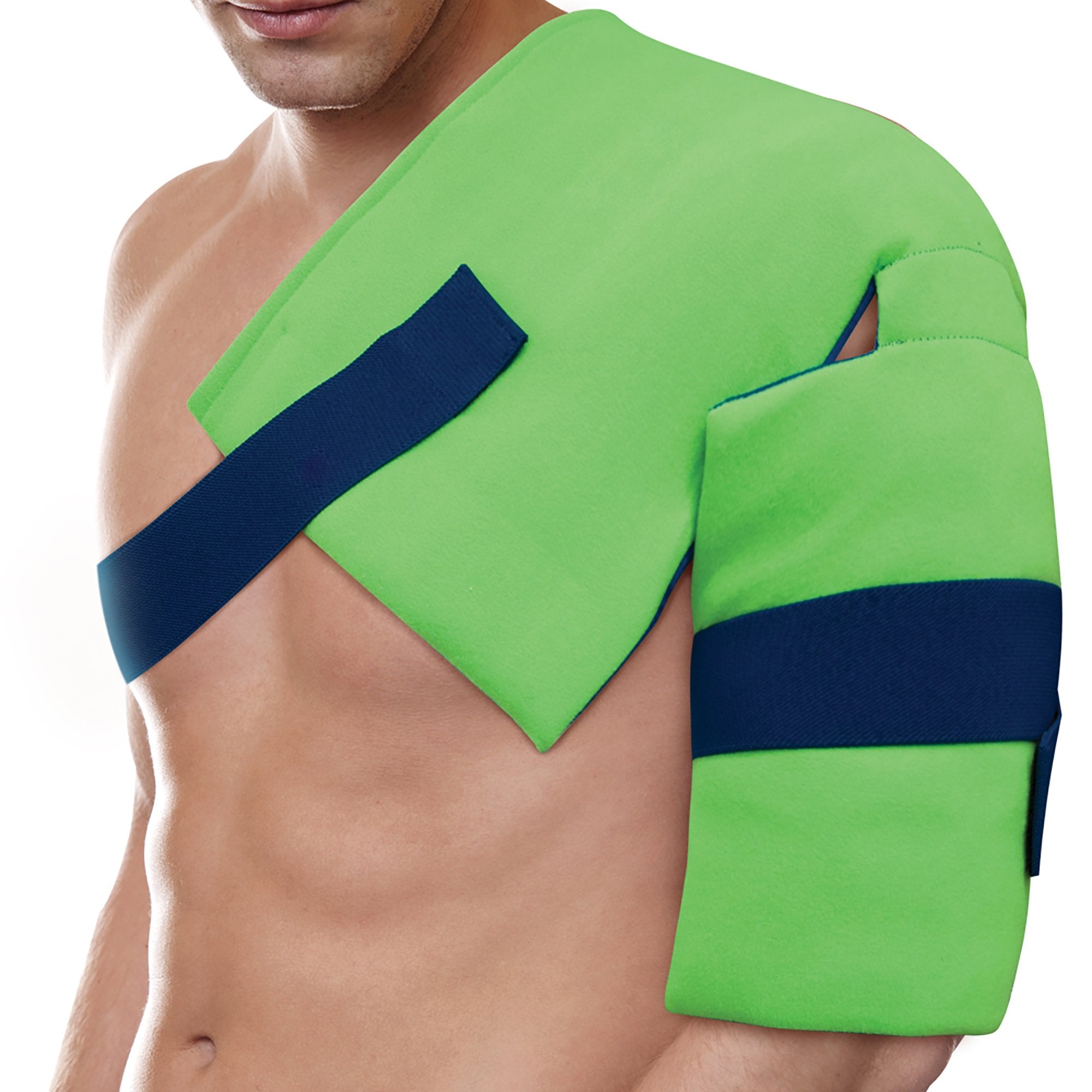 Brownmed - Cold Pack with Wrap Polar Ice® Hip / Shoulder One Size Fits Most 2 X 10 X 10 Inch Fleece / Water Reusable [1/EA]
