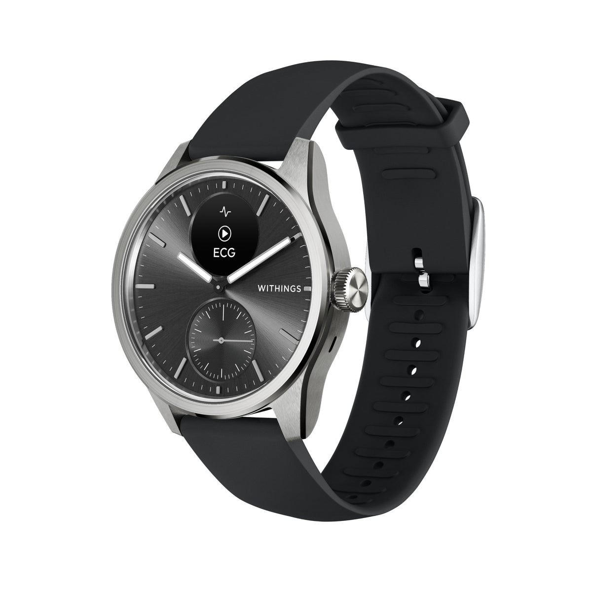 Withings Inc - Smartwatch ScanWatch 2 42mm Withings 24 Hours Grayscale OLED Display [1/EA]