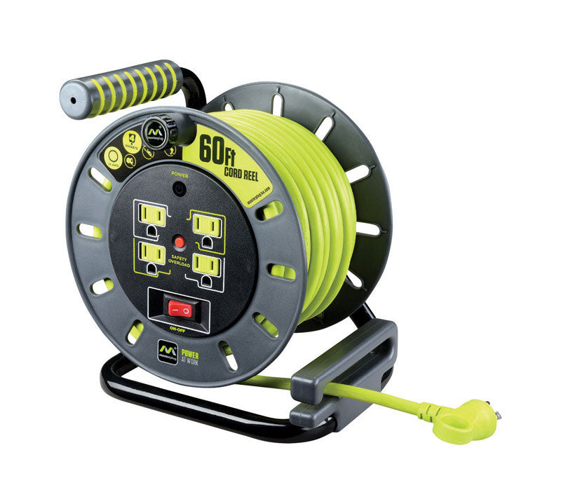 MASTERPLUG - Masterplug 60 ft. L PVC Cord Reel