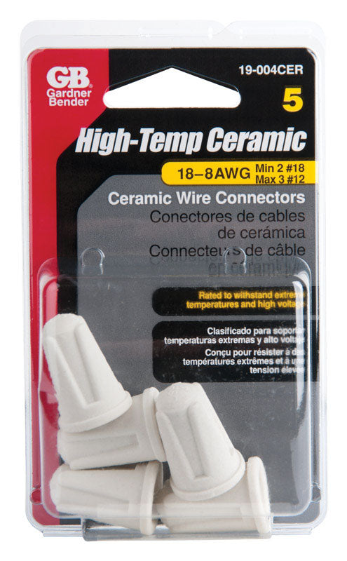 GARDNER BENDER - Gardner Bender High Temp Ceramic Wire Connectors 35/64 in. D 5 pk