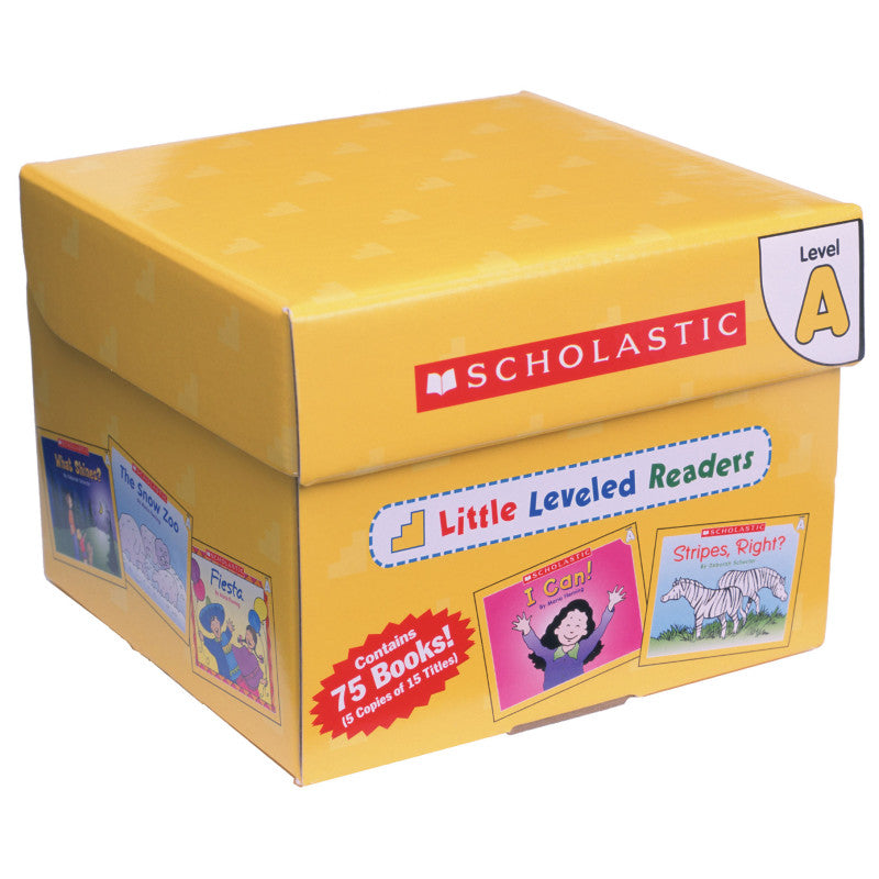 SCHOLASTIC TEACHING SOLUTIONS - Little Leveled Readers Book: Level A Box Set, 5 Copies of 15 Titles