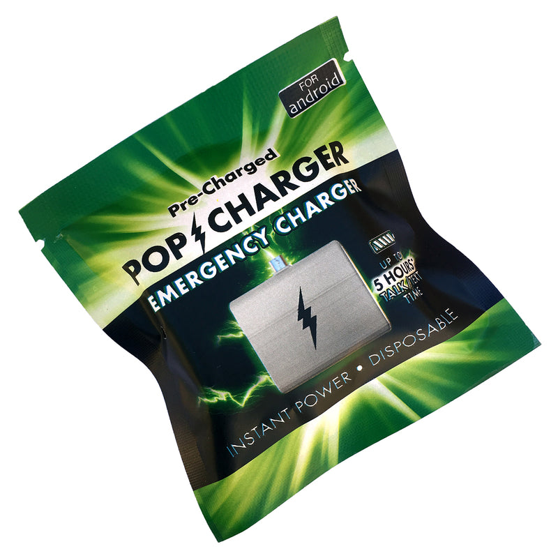 ZORBITZ - Zorbitz Pop Charger Disposable Emergency Cell Phone Charger 1 pk - Case of 24